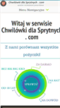 Mobile Screenshot of chwilowkidlasprytnych.com