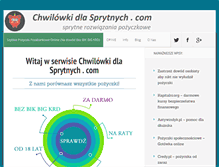 Tablet Screenshot of chwilowkidlasprytnych.com